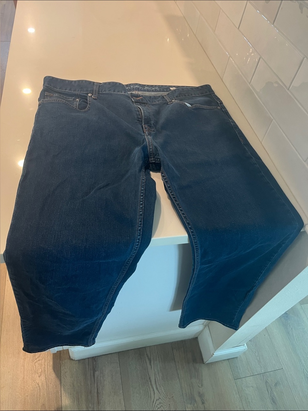 Calvin Klein Jeans Slim Straight Dark Blue Denim